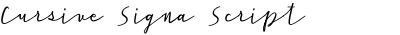 Cursive Signa Script Medium Oblique